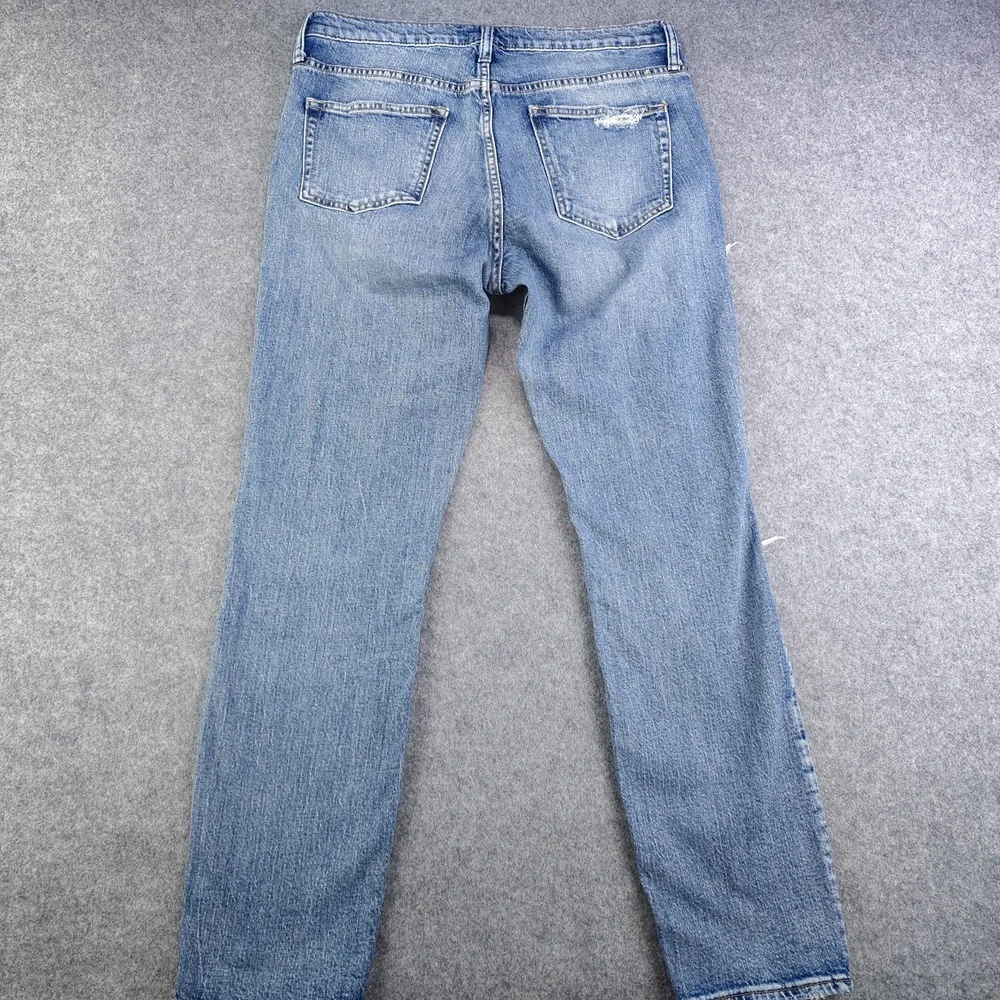 Silver Jeans Women's 26x27 Not Your Boyfriends Jeans (31x28) Blue Distressed‎